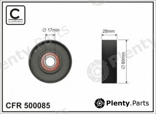  CAFFARO part 500085 Tensioner Pulley, v-ribbed belt