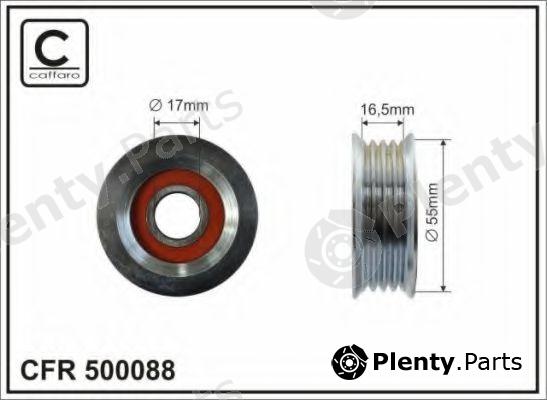  CAFFARO part 500088 Deflection/Guide Pulley, v-ribbed belt