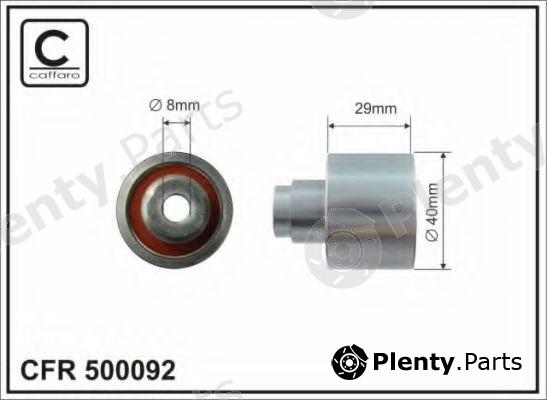  CAFFARO part 500092 Deflection/Guide Pulley, timing belt
