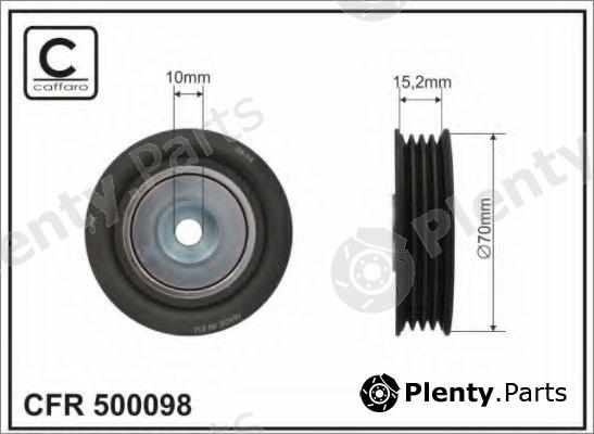  CAFFARO part 500098 Tensioner Pulley, v-ribbed belt