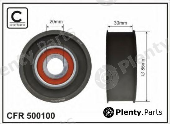  CAFFARO part 500100 Deflection/Guide Pulley, v-ribbed belt