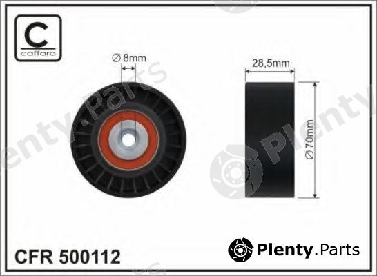  CAFFARO part 500112 Deflection/Guide Pulley, v-ribbed belt