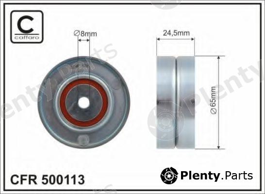 CAFFARO part 500113 Deflection/Guide Pulley, v-ribbed belt