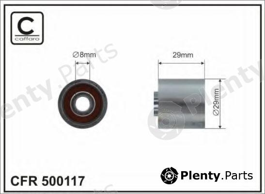  CAFFARO part 500117 Deflection/Guide Pulley, timing belt