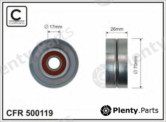  CAFFARO part 500119 Tensioner Pulley, v-ribbed belt