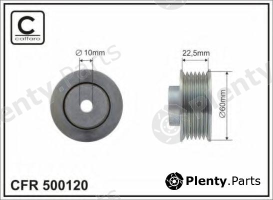  CAFFARO part 500120 Deflection/Guide Pulley, v-ribbed belt