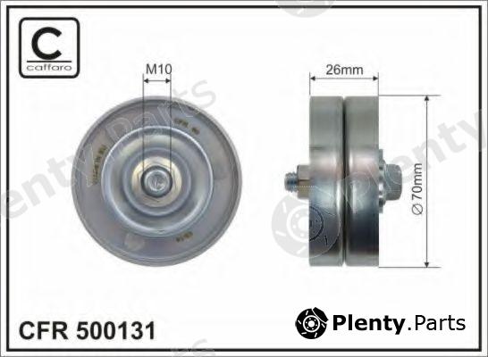  CAFFARO part 500131 Tensioner Pulley, v-ribbed belt