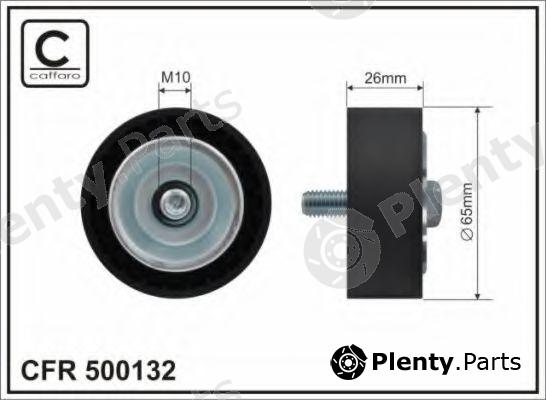  CAFFARO part 500132 Deflection/Guide Pulley, v-ribbed belt