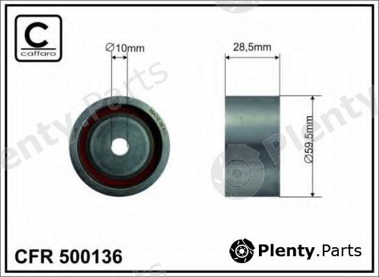  CAFFARO part 500136 Tensioner Pulley, timing belt