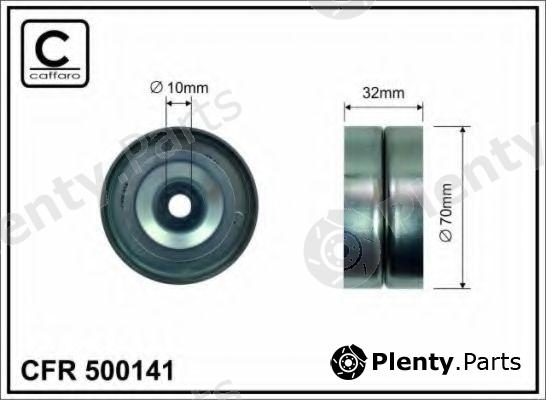  CAFFARO part 500141 Deflection/Guide Pulley, v-ribbed belt