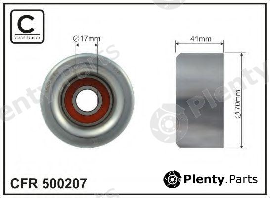  CAFFARO part 500207 Tensioner Pulley, v-ribbed belt