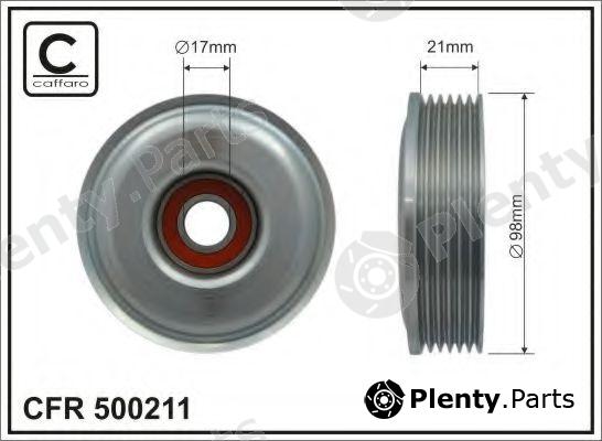  CAFFARO part 500211 Tensioner Pulley, v-ribbed belt