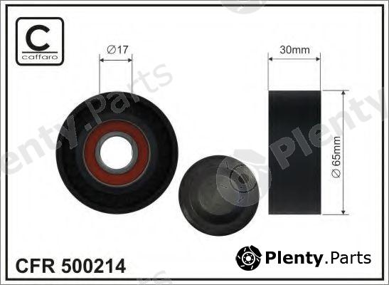 CAFFARO part 500214 Tensioner Pulley, v-ribbed belt