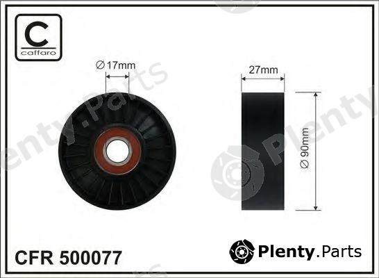  CAFFARO part 500077 Tensioner Pulley, v-ribbed belt