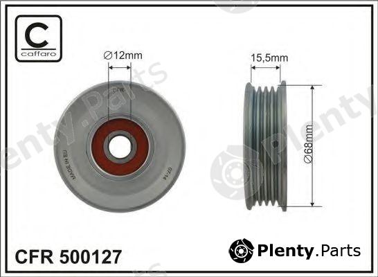  CAFFARO part 500127 Tensioner Pulley, v-ribbed belt