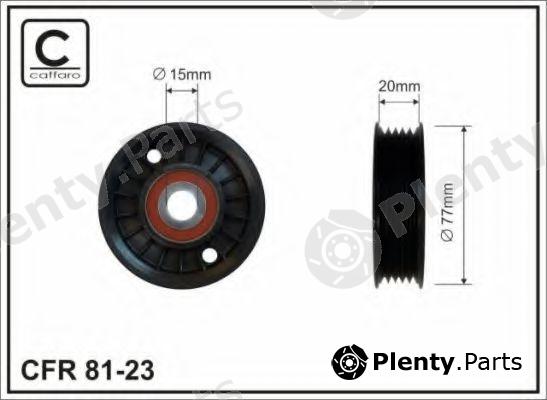  CAFFARO part 81-23 (8123) Deflection/Guide Pulley, v-ribbed belt