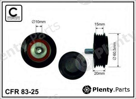  CAFFARO part 83-25 (8325) Tensioner Pulley, v-ribbed belt