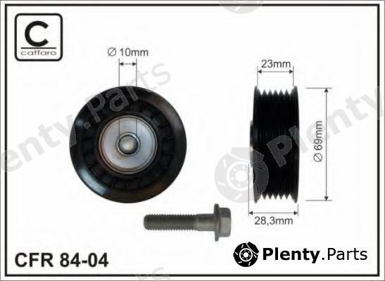  CAFFARO part 84-04 (8404) Deflection/Guide Pulley, v-ribbed belt