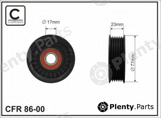  CAFFARO part 86-00 (8600) Tensioner Pulley, v-ribbed belt