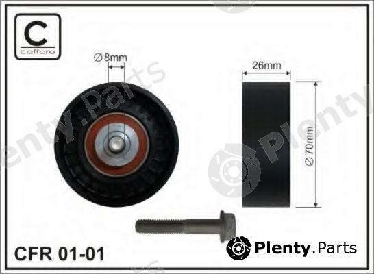  CAFFARO part 01-01 (0101) Deflection/Guide Pulley, v-ribbed belt