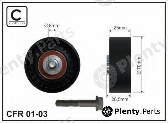  CAFFARO part 01-03 (0103) Deflection/Guide Pulley, v-ribbed belt