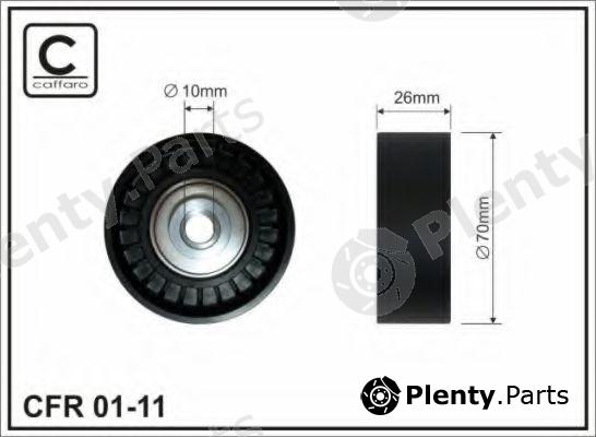  CAFFARO part 01-11 (0111) Deflection/Guide Pulley, v-ribbed belt