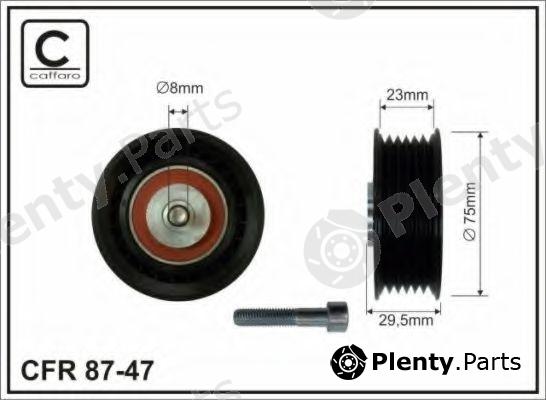  CAFFARO part 87-47 (8747) Deflection/Guide Pulley, v-ribbed belt