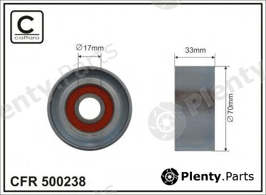  CAFFARO part 500238 Tensioner Pulley, v-ribbed belt