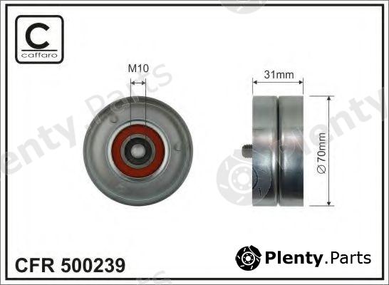  CAFFARO part 500239 Tensioner Pulley, v-ribbed belt
