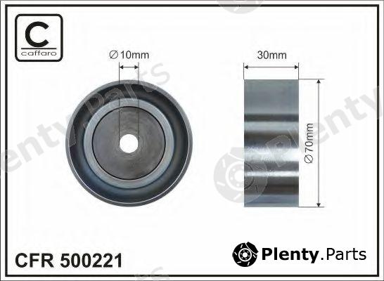  CAFFARO part 500221 Deflection/Guide Pulley, v-ribbed belt