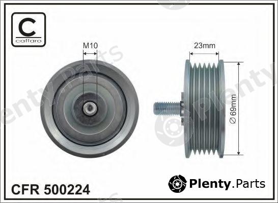  CAFFARO part 500224 Deflection/Guide Pulley, v-ribbed belt