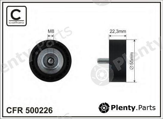 CAFFARO part 500226 Deflection/Guide Pulley, v-ribbed belt