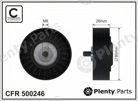  CAFFARO part 500246 Tensioner Pulley, v-ribbed belt