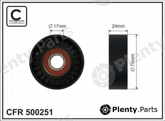  CAFFARO part 500251 Tensioner Pulley, v-ribbed belt