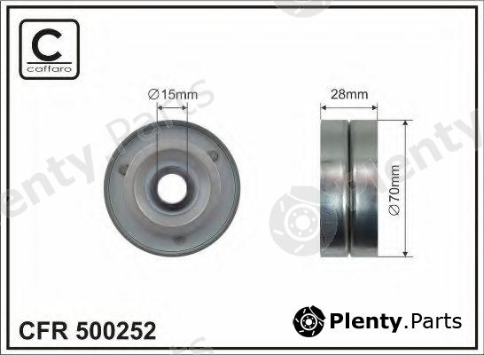  CAFFARO part 500252 Tensioner Pulley, v-ribbed belt