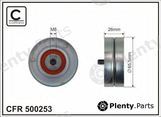  CAFFARO part 500253 Tensioner Pulley, v-ribbed belt