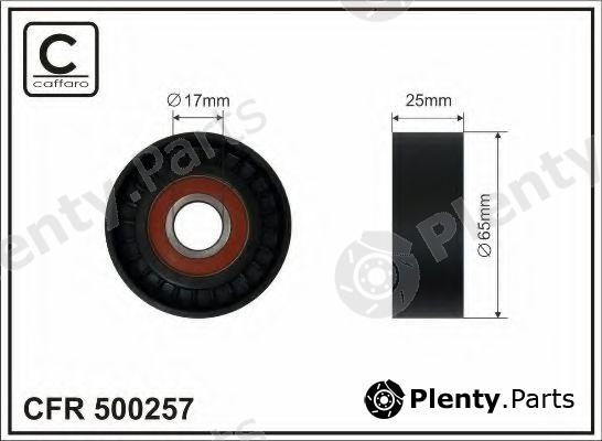 CAFFARO part 500257 Tensioner Pulley, v-ribbed belt