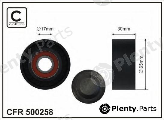  CAFFARO part 500258 Tensioner Pulley, v-ribbed belt