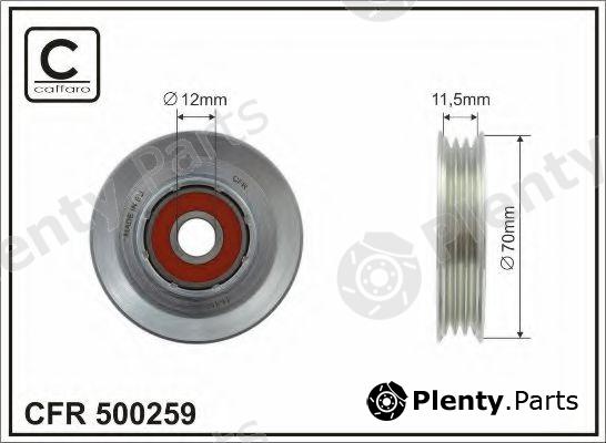  CAFFARO part 500259 Tensioner Pulley, v-ribbed belt