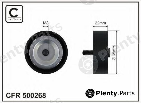  CAFFARO part 500268 Deflection/Guide Pulley, v-ribbed belt