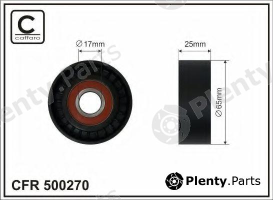  CAFFARO part 500270 Tensioner Pulley, v-ribbed belt