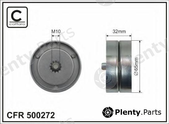  CAFFARO part 500272 Deflection/Guide Pulley, v-ribbed belt