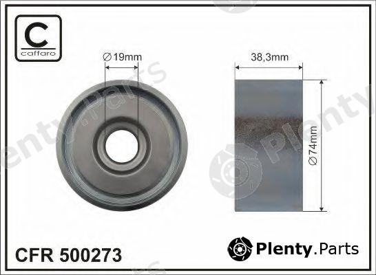  CAFFARO part 500273 Deflection/Guide Pulley, v-ribbed belt