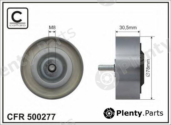  CAFFARO part 500277 Deflection/Guide Pulley, v-ribbed belt