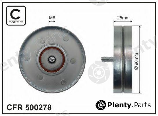  CAFFARO part 500278 Deflection/Guide Pulley, v-ribbed belt