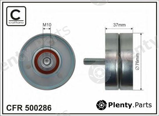  CAFFARO part 500286 Deflection/Guide Pulley, v-ribbed belt