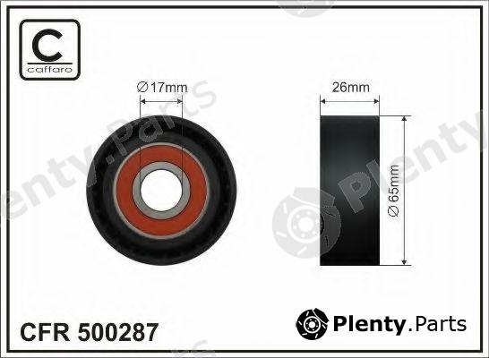  CAFFARO part 500287 Deflection/Guide Pulley, v-ribbed belt