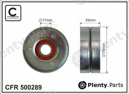  CAFFARO part 500289 Tensioner Pulley, v-ribbed belt