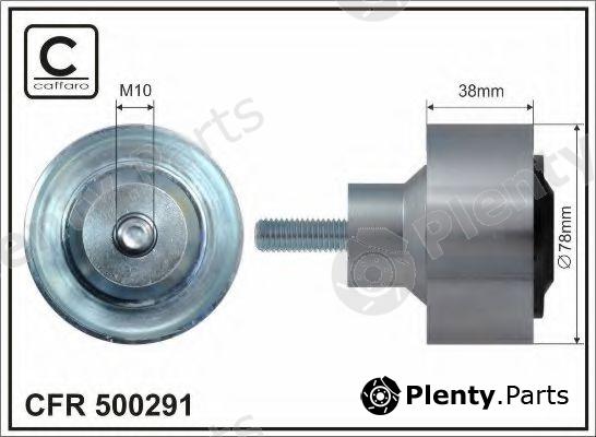 CAFFARO part 500291 Tensioner Pulley, v-ribbed belt