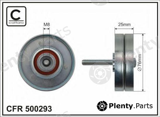  CAFFARO part 500293 Deflection/Guide Pulley, v-ribbed belt